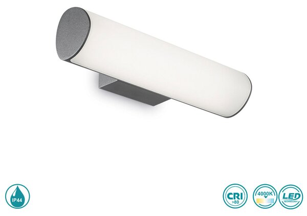 Απλίκα Εξωτερικού Χώρου Ideal Lux Etere 172408 4000Κ Ανθρακί