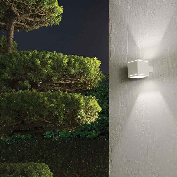 Απλίκα Εξωτερικού Χώρου Ideal Lux Snif Square 123080 Μαύρη