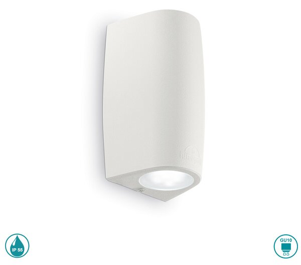 Απλίκα Εξωτερικού Χώρου Ideal Lux Keope 147765 Λευκή