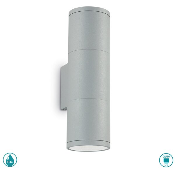 Απλίκα Εξωτερικού Χώρου Ideal Lux Gun 033013 H21 Γκρι