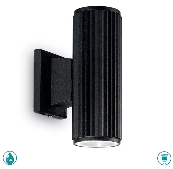 Απλίκα Εξωτερικού Χώρου Ideal Lux Base 129433 Μαύρη