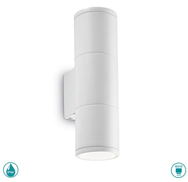 Απλίκα Εξωτερικού Χώρου Ideal Lux Gun 100388 H21 Λευκή