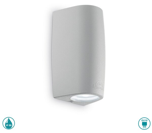Απλίκα Εξωτερικού Χώρου Ideal Lux Keope 147796 Γκρι