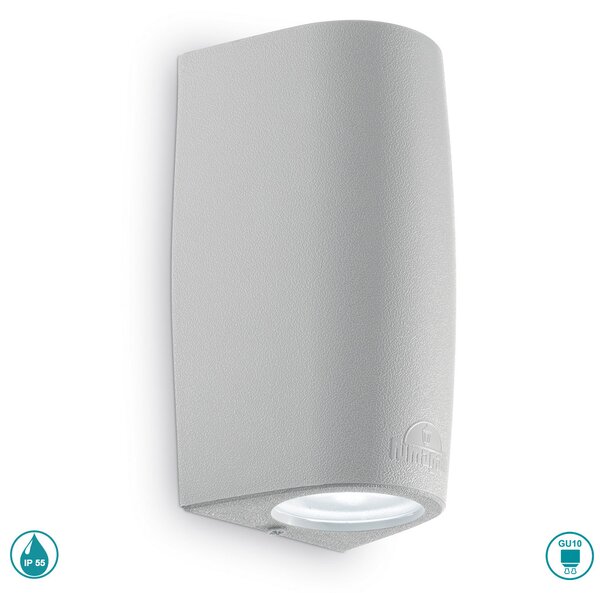 Απλίκα Εξωτερικού Χώρου Ideal Lux Keope 147796 Γκρι