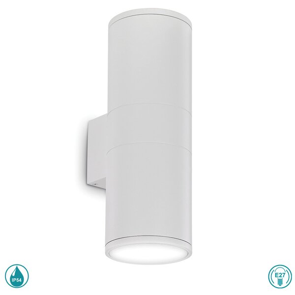 Απλίκα Εξωτερικού Χώρου Ideal Lux Gun 092300 Λευκή