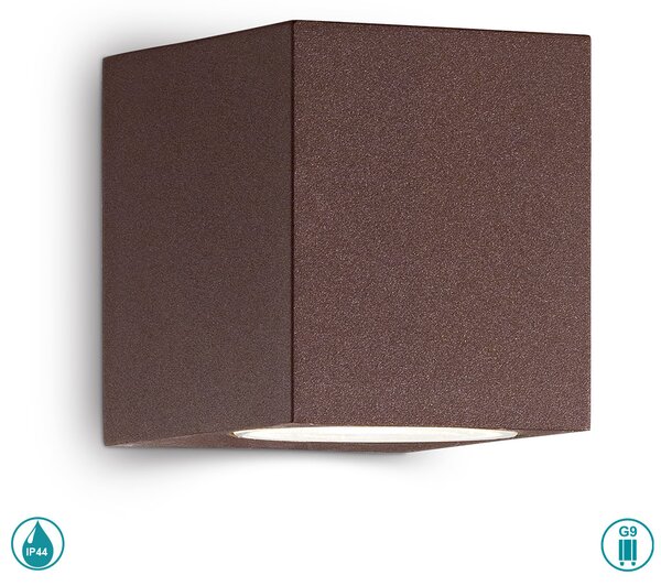 Απλίκα Εξωτερικού Χώρου Ideal Lux Up 213347 H8 Καφέ