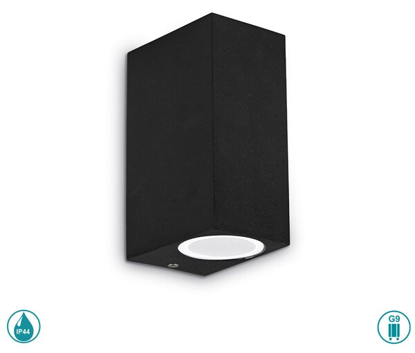 Απλίκα Εξωτερικού Χώρου Ideal Lux Up 115344 Μαύρο
