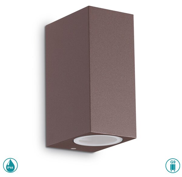 Απλίκα Εξωτερικού Χώρου Ideal Lux Up 213354 Καφέ