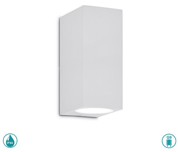 Απλίκα Εξωτερικού Χώρου Ideal Lux Up 115320 Λευκή