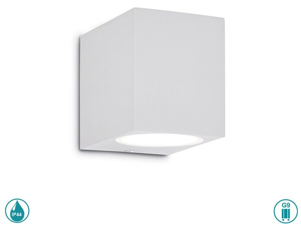 Απλίκα Εξωτερικού Χώρου Ideal Lux Up 115290 H8 Λευκή