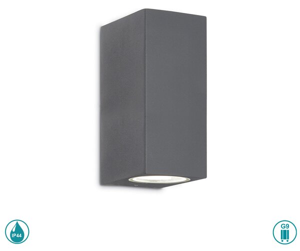 Απλίκα Εξωτερικού Χώρου Ideal Lux Up 115337 Ανθρακί