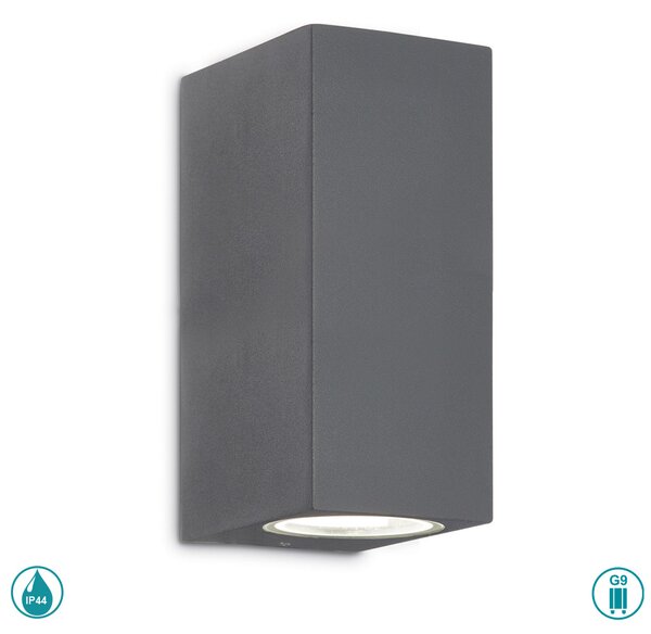 Απλίκα Εξωτερικού Χώρου Ideal Lux Up 115337 Ανθρακί