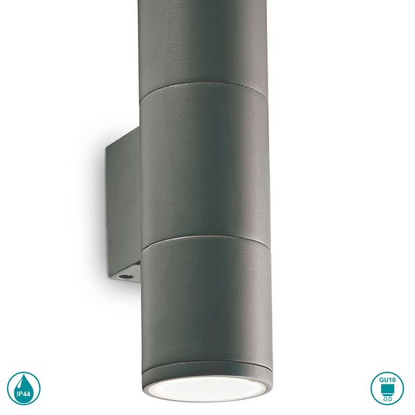 Απλίκα Εξωτερικού Χώρου Ideal Lux Gun 236841 H21 Ανθρακί