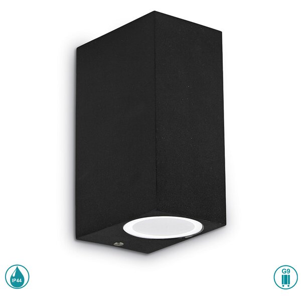 Απλίκα Εξωτερικού Χώρου Ideal Lux Up 115344 Μαύρο