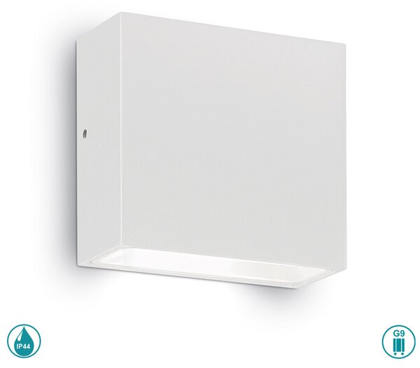 Απλίκα Εξωτερικού Χώρου Ideal Lux Tetris-1 114293 Λευκή