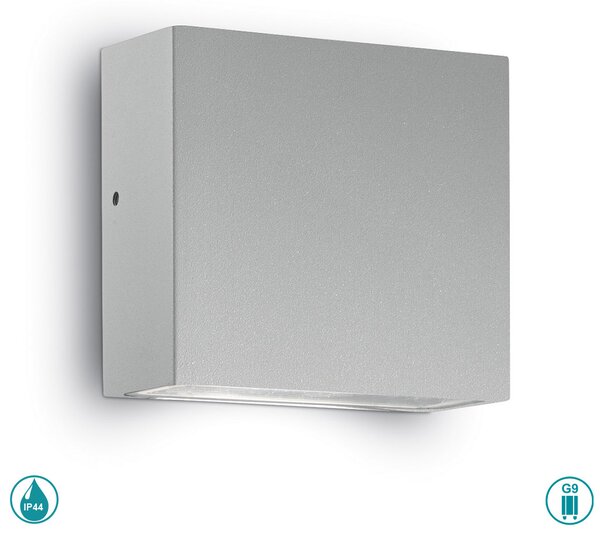 Απλίκα Εξωτερικού Χώρου Ideal Lux Tetris-1 113760 Γκρι