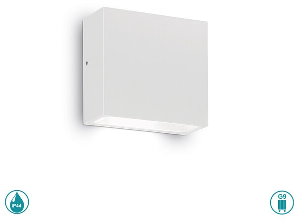 Απλίκα Εξωτερικού Χώρου Ideal Lux Tetris-1 114293 Λευκή