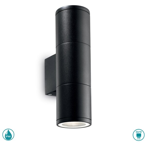 Απλίκα Εξωτερικού Χώρου Ideal Lux Gun 100395 H21 Μαύρο