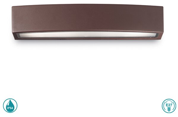 Απλίκα Εξωτερικού Χώρου Ideal Lux Andromeda 163550 Καφέ
