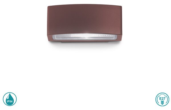 Απλίκα Εξωτερικού Χώρου Ideal Lux Andromeda 163536 Καφέ