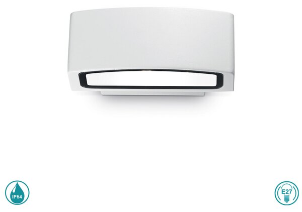 Απλίκα Εξωτερικού Χώρου Ideal Lux Andromeda 066868 Λευκή
