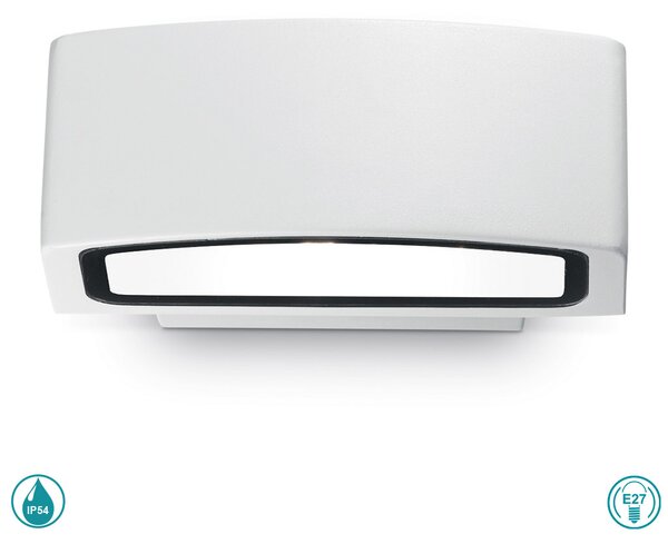 Απλίκα Εξωτερικού Χώρου Ideal Lux Andromeda 066868 Λευκή