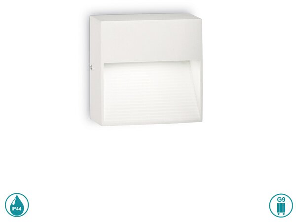 Απλίκα Εξωτερικού Χώρου Ideal Lux Down 115382 Λευκή