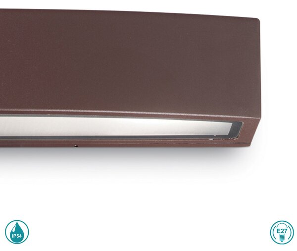 Απλίκα Εξωτερικού Χώρου Ideal Lux Andromeda 163550 Καφέ