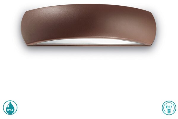 Απλίκα Εξωτερικού Χώρου Ideal Lux Giove 163598 Καφέ
