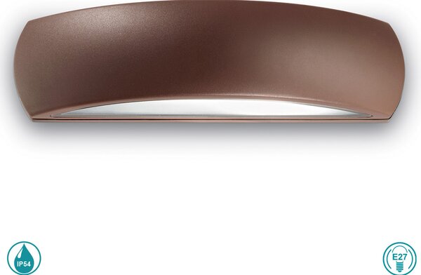 Απλίκα Εξωτερικού Χώρου Ideal Lux Giove 163598 Καφέ