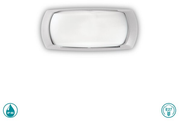 Απλίκα Εξωτερικού Χώρου Ideal Lux Francy 123776 Λευκή
