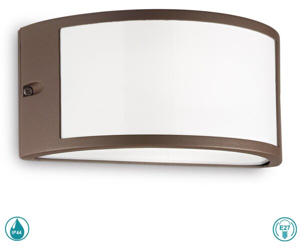 Απλίκα Εξωτερικού Χώρου Ideal Lux Rex-1 213217 Καφέ