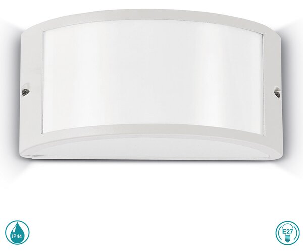 Απλίκα Εξωτερικού Χώρου Ideal Lux Rex-1 092393 Λευκή