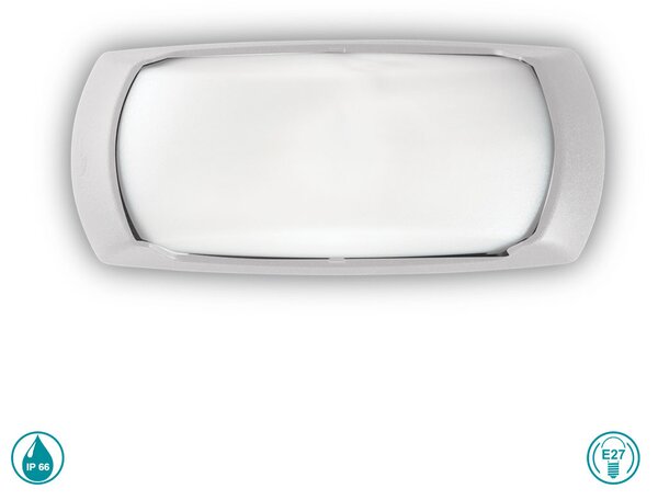 Απλίκα Εξωτερικού Χώρου Ideal Lux Francy 123776 Λευκή