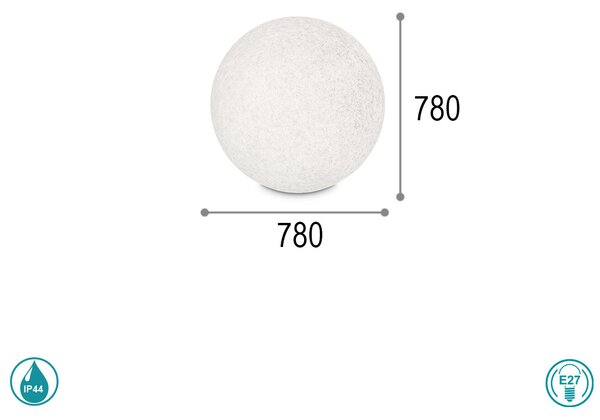 Φωτιστικό Δαπέδου Εξωτερικού Χώρου Ideal Lux Doris 195506 D78