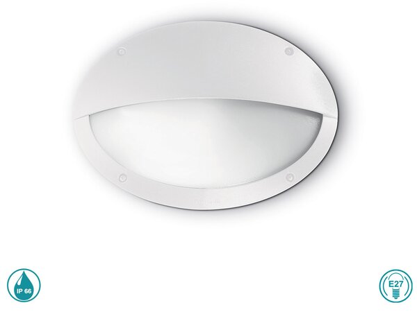 Απλίκα Εξωτερικού Χώρου Ideal Lux Maddi 096735 Λευκή