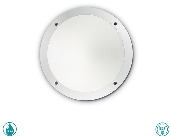 Απλίκα Εξωτερικού Χώρου Ideal Lux Lucia 096667 Λευκή