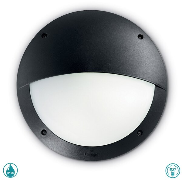 Απλίκα Εξωτερικού Χώρου Ideal Lux Lucia 096698 Μαύρη