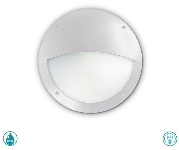 Απλίκα Εξωτερικού Χώρου Ideal Lux Lucia 096681 Λευκή