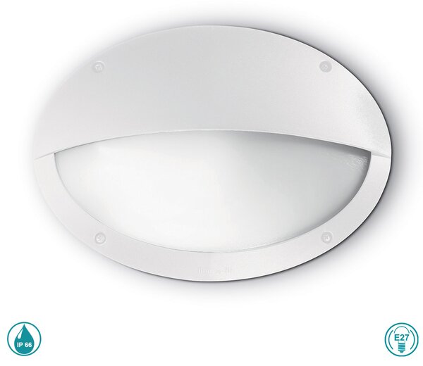Απλίκα Εξωτερικού Χώρου Ideal Lux Maddi 096735 Λευκή