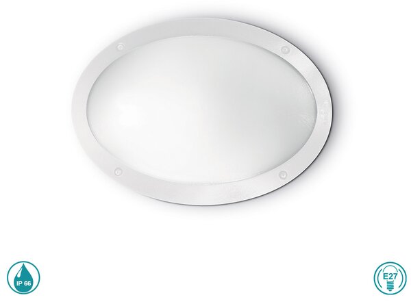 Απλίκα Εξωτερικού Χώρου Ideal Lux Maddi 096711 Λευκή