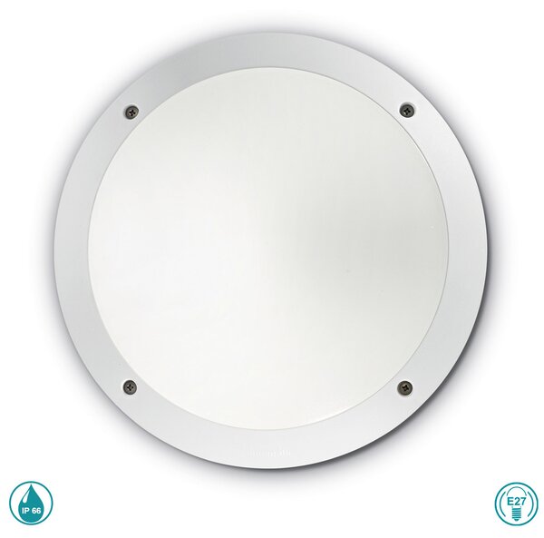 Απλίκα Εξωτερικού Χώρου Ideal Lux Lucia 096667 Λευκή