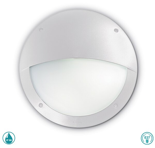 Απλίκα Εξωτερικού Χώρου Ideal Lux Lucia 096681 Λευκή