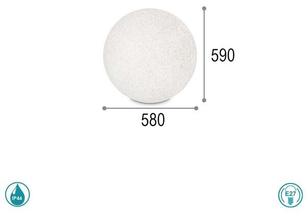 Φωτιστικό Δαπέδου Εξωτερικού Χώρου Ideal Lux Doris 195490 D58