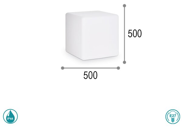 Φωτιστικό Δαπέδου Εξωτερικού Χώρου Ideal Lux Luna L50 191607