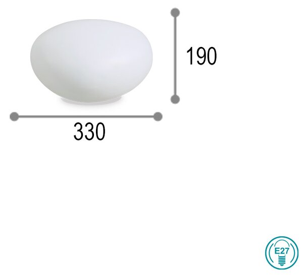 Φωτιστικό Δαπέδου Εξωτερικού Χώρου Ideal Lux Sasso L33 161761