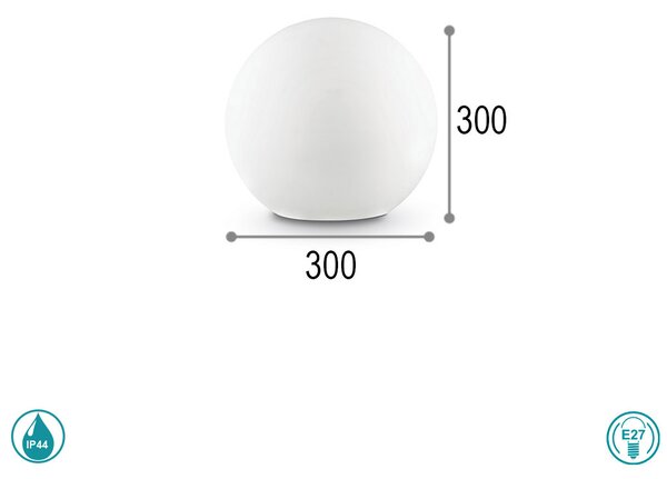 Φωτιστικό Δαπέδου Εξωτερικού Χώρου Ideal Lux Sole 191638 D30