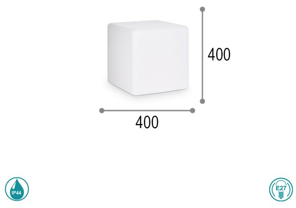 Φωτιστικό Δαπέδου Εξωτερικού Χώρου Ideal Lux Luna L40 191584