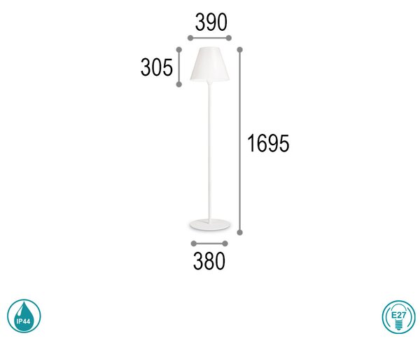 Φωτιστικό Δαπέδου Εξωτερικού Χώρου Ideal Lux Itaca 180953