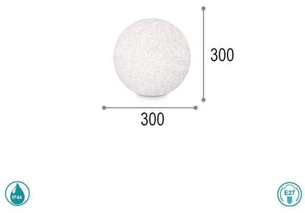 Φωτιστικό Δαπέδου Εξωτερικού Χώρου Ideal Lux Doris 214009 D30
